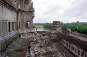 Pohled na chrám Angkor Wat. Oblast chrámů Angkor Wat. Kambodža.