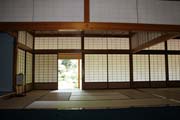 Tradiční japonská čajovna. Zahrada Kenroku-en, Kanazawa. Japonsko.