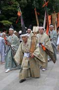 Tsurugaoka Hachiman-gu Shrine Reitaisai (Kadoron Festival) svatyn Tsurugaoka Hachiman-gu. Msto Kamakura. Japonsko.