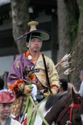 Tsurugaoka Hachiman-gu Shrine Reitaisai (Každoroční Festival) svatyně Tsurugaoka Hachiman-gu. Tento den se koná Yabusame - tradiční japonská lukostřelba z koně. Město Kamakura. Japonsko.