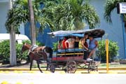 Typický pouliční transport, Santa Clara. Kuba.